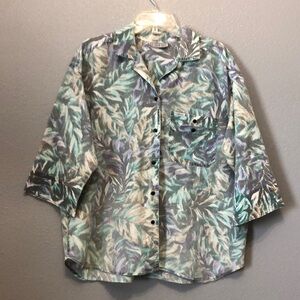 Vintage Cabrais shirt Women's xxl oversized Hawaiian abstract faded 1990s y2k